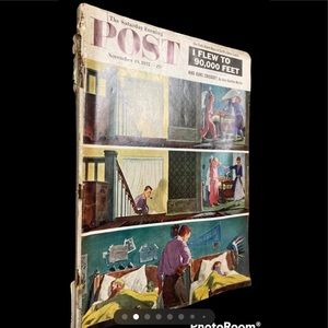 Vintage Saturday evening Post magazine 1955